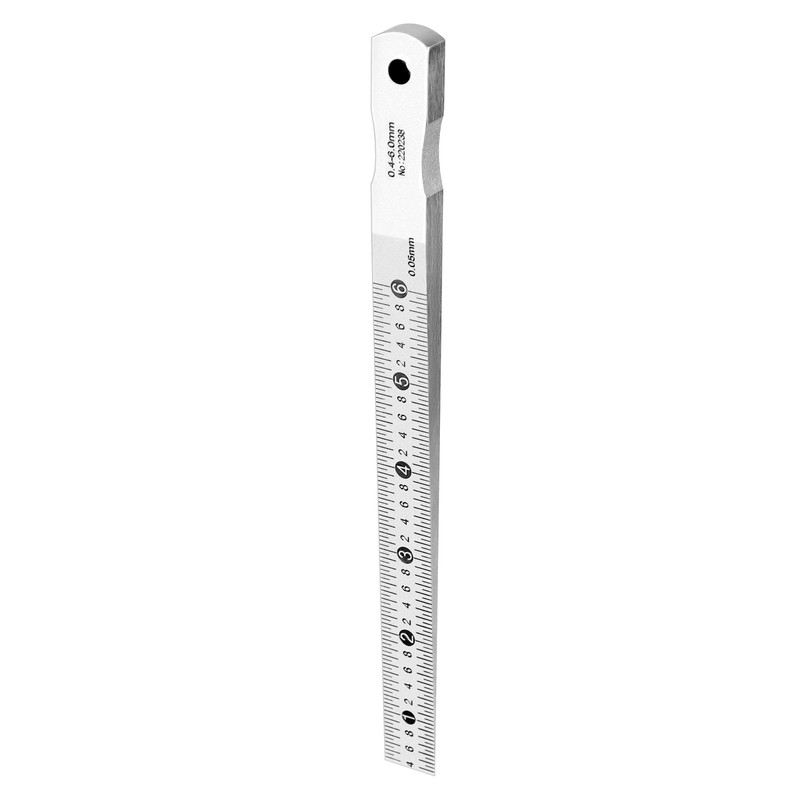 QWORK Taper Gauge Gap Gage Welding Wedge Feeler Gauge Gap