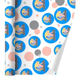 GRAPHICS & MORE Reverse Mermaid With Tuna Head Gift Wrap Wrapping Paper Roll