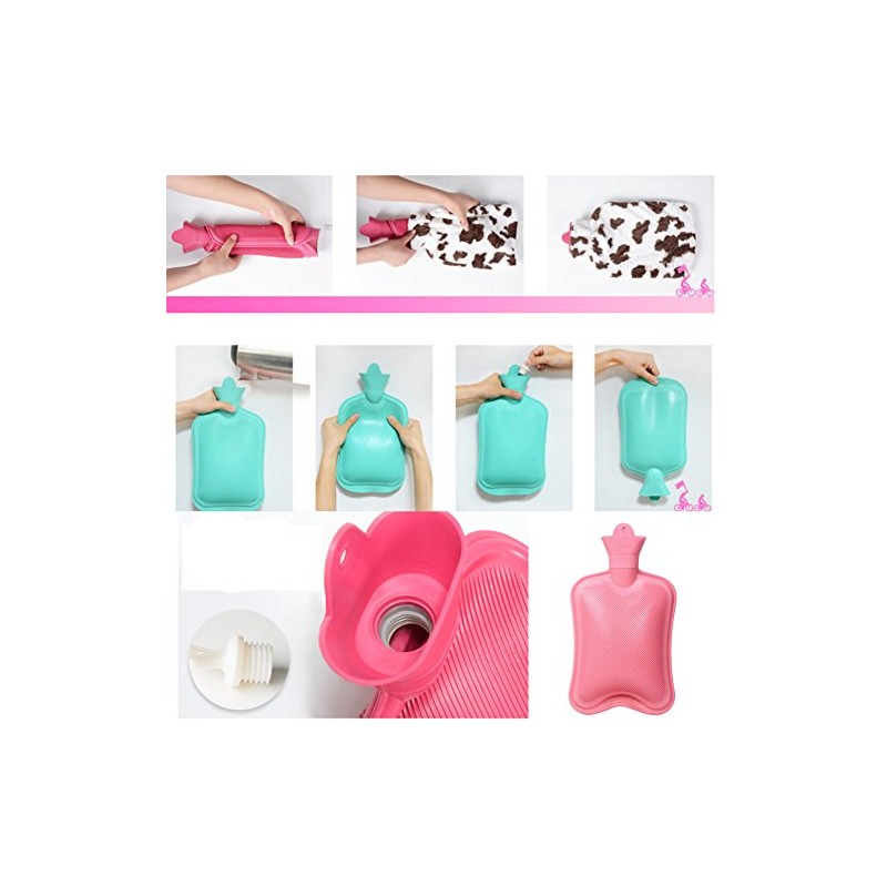 Fancy Pumpkin 800ML Hot Water Bottle + Random Flannel Cover