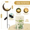 UrbanHaven Outdoor Solar Light Moon and Light Lantern, Garden Resin