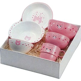 子供食器セット : クマ ハグミー6点セット Y15240-1