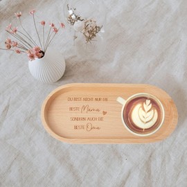 Beste Mama | Beste Oma | Wooden Tray with Engraving Grandma | Danke für Alles | Birthday Gift | Best Uroma | Mother's Day Gift