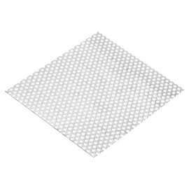 PATIKIL 8" x 8" 304 Stainless Steel Perforated Sheet, 0.2" Hole 19GA Expanded Metal Mesh Plate Screen Decorative Meshes for Ventilation Grill Smoking