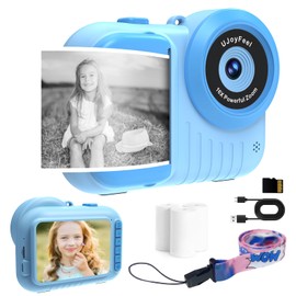 Kids Camera Instant Print Cameras That Print Photos, Black and White Instants Digital Camera for Toddler Pictures Printing 3.5IN Screen, Portable Toy Cameras Print Picture 3 12 Year Girls (Blue)