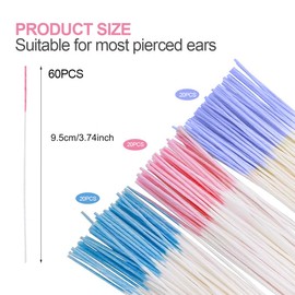 OUDQFCJ Ear Piercing Care Set for Men and Women, Blue, Red, Purple, Pack of 180