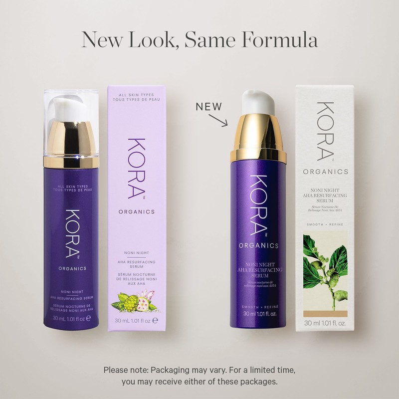 KORA Organics Noni Night AHA Resurfacing Serum 30ml