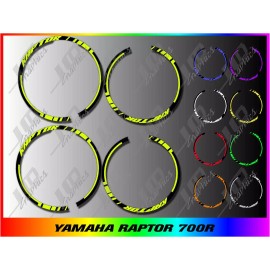 jc Yamaha Raptor 700R Rims Decals Stickers ..