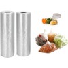 500 Polythene Bags on a Roll Fruit Vegetable Clear Plastic
