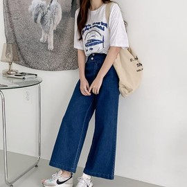 (신세계김해점)써니투버튼데님팬츠(TMC28004) (Sinsegye Gimhae Branch) Sunny Two-Button Denim Pants (TMC28004)