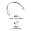 sourcing map Pack of 2 Semicircular Handbag Handle Frame, 4.8
