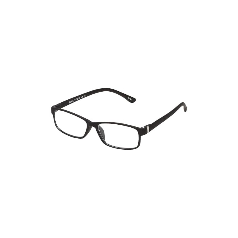 SAV Eyewear Men's Flex 2 5030 Black Reading Glasses, 1.5