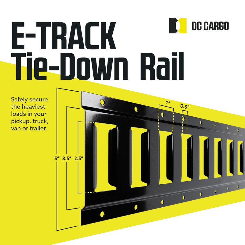 DC Cargo Mall Indoor E Track Tie Down Rail Kit