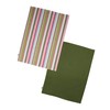 Dexam Recycled Cotton Striped Set of 2 Tea Towels -