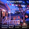 cshare Red White and Blue Solar Fairy Lights, 4th of