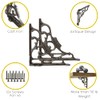Edenic 2pcs Scaffold Board Shelf Brackets - 5x5 Inch Cast