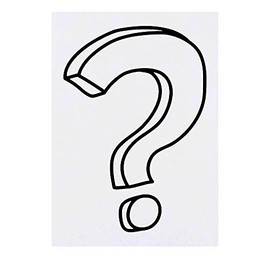 'Question Mark' Temporary Tattoo - Water Resistant, Skin-Safe, Non-Toxic Transfer (TO00026698)