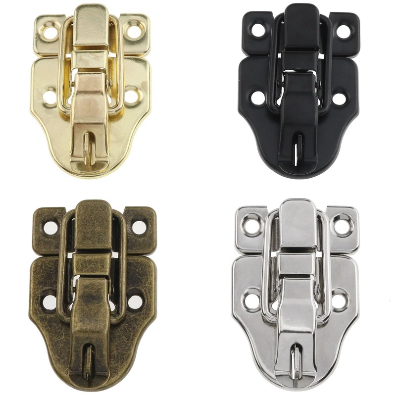 safycaby 2 PCS Metal Duckbilled Box Hasp Lock Toggle Latch