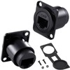 PENGLIN 2PCS RJ45 Panel Mount Coupler, Shielded D-Type RJ45 Connector,