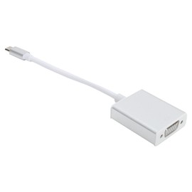 Airshi Adaptador Tipo C, Convertidor VGA Portátil Compacto de Fácil Uso para Dispositivos de Interfaz Tipo C para OS X