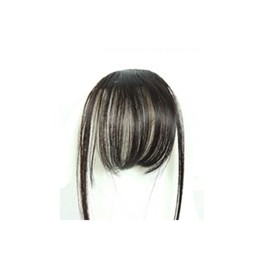 CEXIN Women's Bangs Wig, Straight Raised Airy Bank, Airy Bank, Airy Feel, Fluffy, Ultra-thin, Extension, Supernatural, Fresh, Includes Clip for Fixing, Black Brown