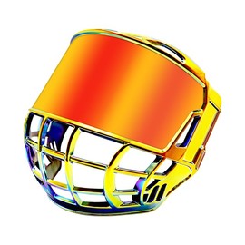 Gy Hockey Full Face Shield Visor Senior Hockey Face Shield Ice Hockey Helmet Visor Adult & Youth, Anti-Scratch/Anti-Fog/Ce Certified（Revo Red）