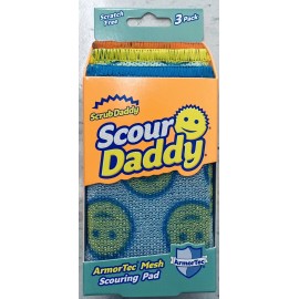 Scrub Daddy Scour Daddy Heavy Duty ArmorTec Sponge Scratch Free Cleaning 3 Pack