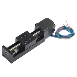 Zeberoxyz - 1 mini guía de riel lineal T6 x 1 tornillo de plomo con motor paso a paso NEMA11, longitud de carrera efectiva de 50 mm para piezas de enrutador CNC X Y Z lineal (tamaño 50 mm)