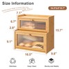 FILWH Bread Box for Kitchen Countertop Double Layer Large Corner