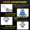 SHENKENUO Super Bright 8000K LED Headlights High Low Light +