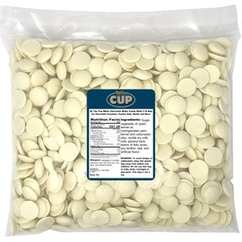 By The Cup White Chocolate Melting Wafers 5 lb Bag for Chocolate Fountain, Fondue Sets, Molds and More