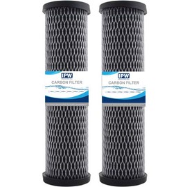 Compatible with Omnifilter T01-DS Omni TO1-DS Whole House Replacement Under Sink Water Filter Carbon Wrapped Cartridge (2-Pack) Taste & Odor TO1 DS T01 DS Series C (Twin Pack) Water Filter