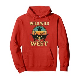 Wild Wild West Design Sonoran Desert Cowboy Saguaro Cactus Pullover Hoodie