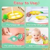 HAOBAOBEI Baby Fruit Food Feeder - Silicone Nibble Tray Combo