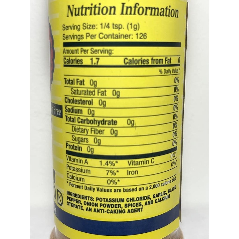 TexJoy Salt Free Steak Seasoning, 4.75 Ounce Shaker Bottle