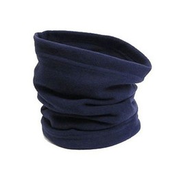 Polar Fleece Thermal Neck Warmer Scarf Winter Sports Ski Hiking Cycling Wear (Navy)