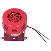BERM Electric Motor Siren Alarm Mini Red Stainless Steel Shell