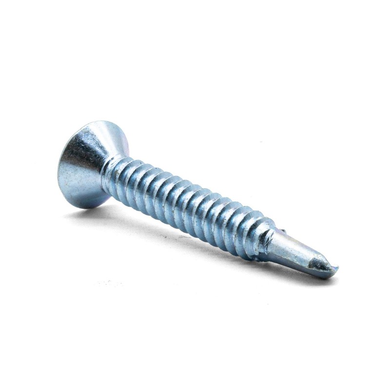 Hippo Hardware (6.3mm X 25mm) Self Drilling Countersunk Tek Zinc