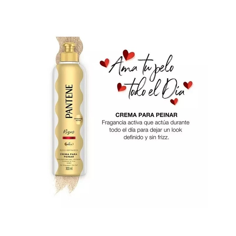 PANTENE PRO-V RIZOS - CREMA PARA PEINAR 300ml
