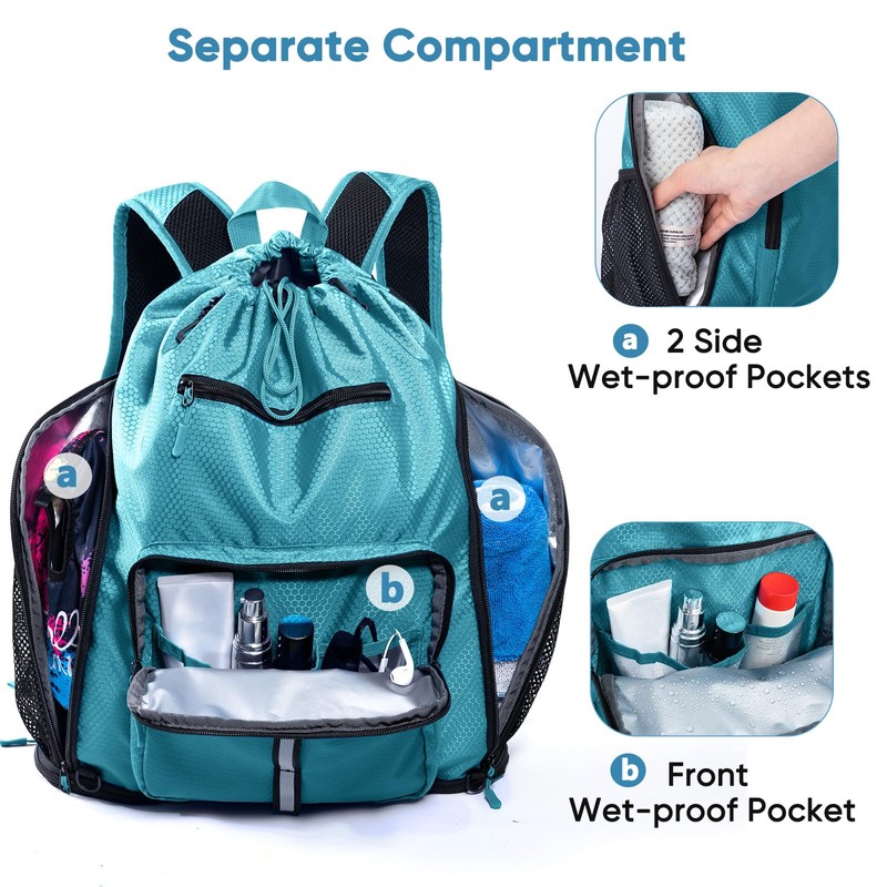 VIGEGARI Large Beach Backpack Waterproof Sandproof - Oversized Beach Bag-
