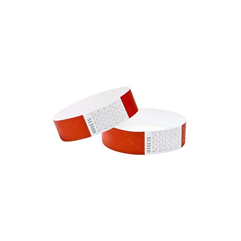 Tyvek Wristbands 3/4 inch 100 Pack, Paper Like Bracelets Used