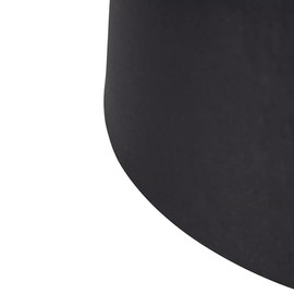 QAZQA Modern Cotton Lampshade Black 45I50I28 with Gold I Brass Interior