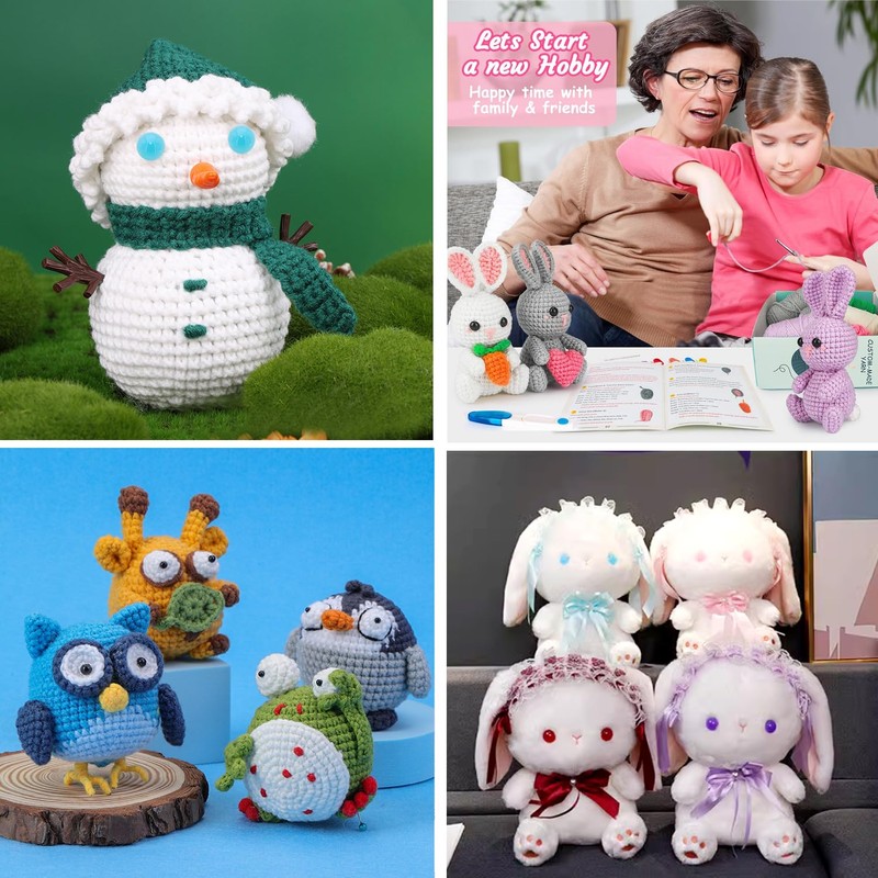 120Pcs Safety Eyes and Secure Washers for Amigurumi Crochet -