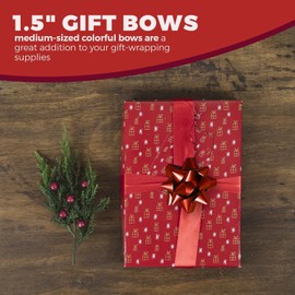14 Pcs Small Star Bows for Gift Wrapping and Presents,Multiple coClour Christmas Bows,for Parties, Birthdays, Weddings or Other Holidays