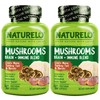 NATURELO Mushroom Supplement – Brain & Immune Health Blend with