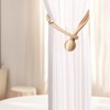 SanKristo Curtain Tiebacks 4 pcs, No Punching Adjustable Length with