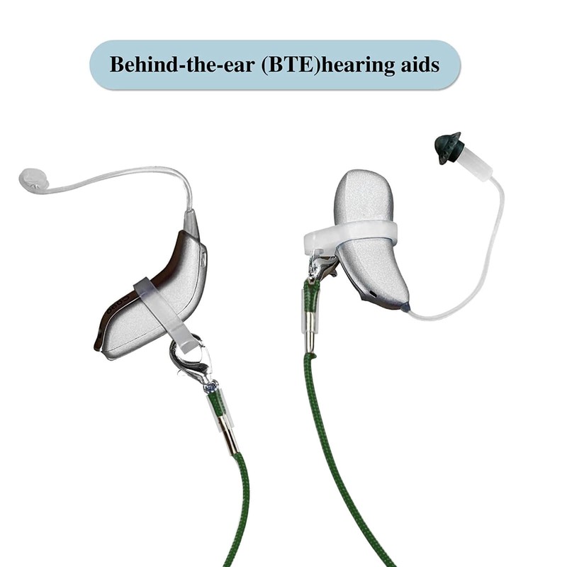 Hearing Aid Clip for Seniors Adults - Anti-Lost Lanyard Protector