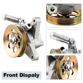 WMPHE Power Steering Pump with Pulley Compatible with Honda Accord V6 3.0L 1998 1999 2000 2001 2002, Honda Odyssey V6 3.5L 1999 2000 2001 2002 2003 2004, Replacement for 21-5993 56110P8CA01