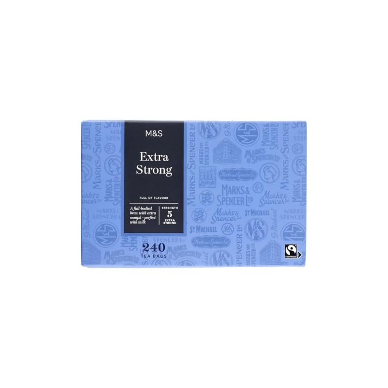 M&S Extra Strong 240 Tea Bags, Full Bodied Blend, Blue