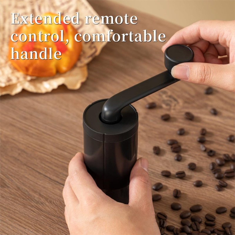 DeeKleen Manual Conical Burr Coffee Grinder, Ceramic Mill, Hand Crank,Portable,Perfect