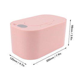 Calentador de Toallitas para Bebés Control de Calefacción de Temperatura Inteligente Gran Capacidad Calefacción General Uniforme Calentador de Toallitas para Pañales Súper (Pink)